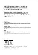 Cover for Mechanisms, regulation, and special functions of protein synthesis in the brain