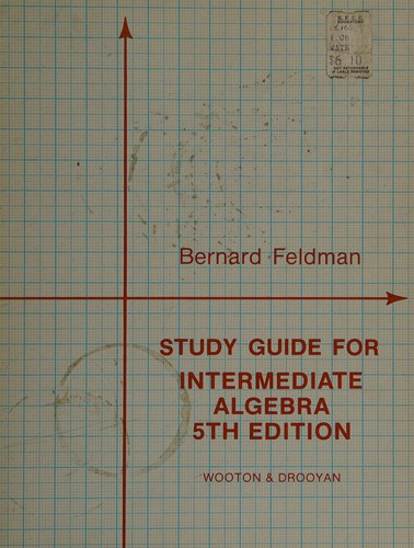 Cover for Study Guide for Intermediate Algebra
