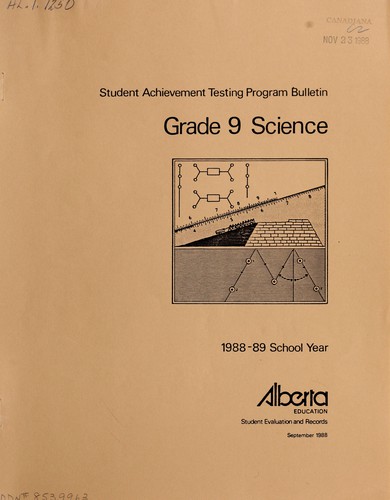 Cover for Student achievement testing program bulletin