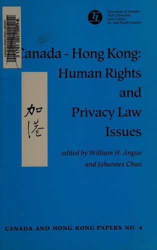 Cover for Canada-Hong Kong