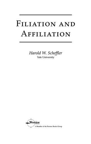 Cover for Filiation and affiliation