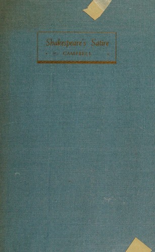 Cover for Shakespeare's satire,