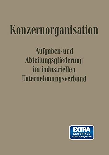 Cover for Konzern-Organisation
