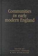 Cover for Communities in Early Modern England