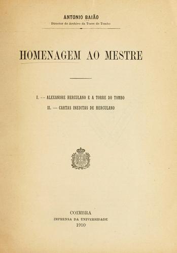 Cover for Homenagem ao mestre