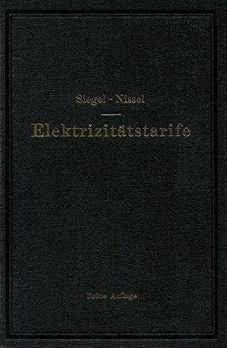 Cover for Die Elektrizitätstarife