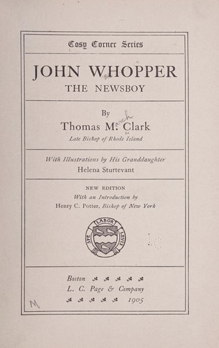 Cover for John Whopper, the newsboy