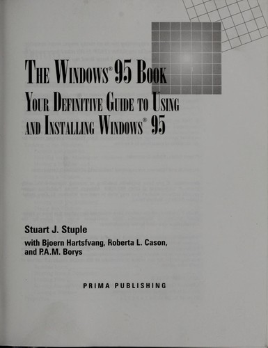 Cover for The Windows 95 book