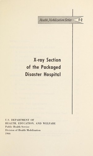 Cover for X-ray section of the packaged disaster hospital