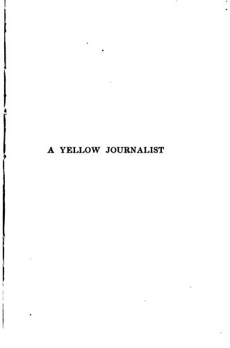 Cover for yellow journalist