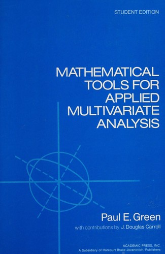 Cover for Mathematical tools for applied multivariate analysis