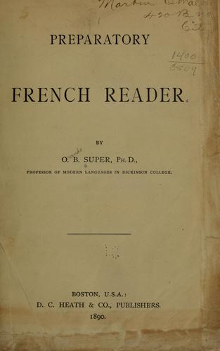 Cover for Preparatory French reader