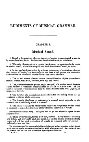 Cover for Rudiments of musical grammar, the substance of lectures