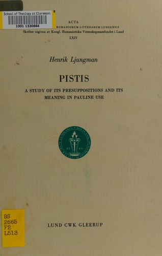 Cover for Pistis