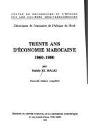 Cover for Trente ans d'économie marocaine, 1960-1990
