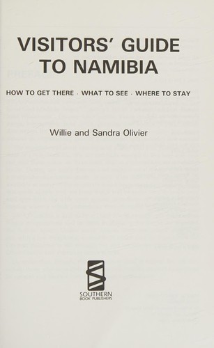 Cover for Visitor's guide to Namibia