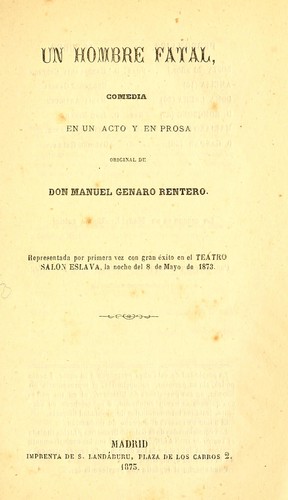 Cover for Un hombre fatal