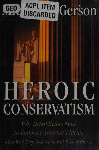Cover for Heroic conservatism