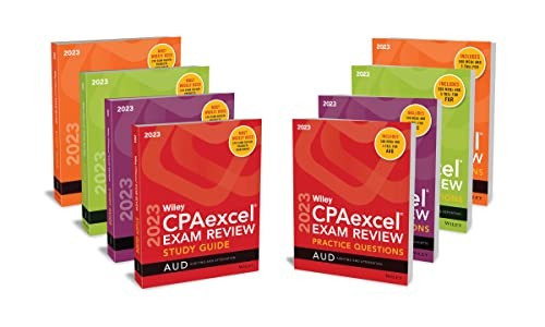 Cover for Wiley's CPA 2023 Study Guide + Question Pack
