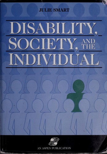 Cover for Disability, society, and the individual