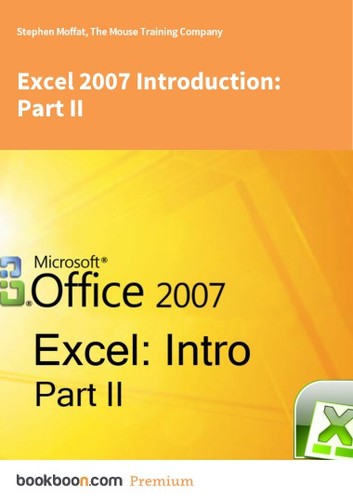 Cover for Excel 2007 Introduction: Part II