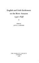Cover for English and Irish settlement on the River Amazon, 1550-1646