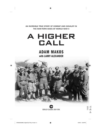 Cover for A Higher Call