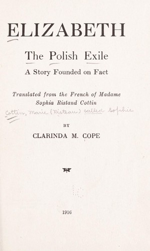 Cover for Elizabeth