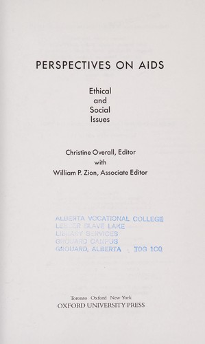 Cover for Perspectives on AIDS