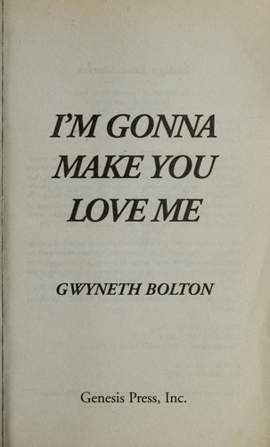 Cover for I'm gonna make you love me