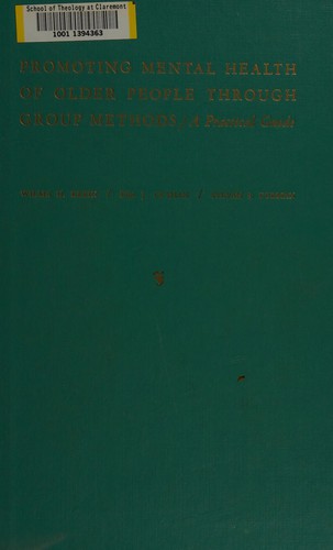 Cover for Promoting mental health of older people through group methods