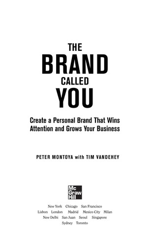 Cover for The Brand Called You