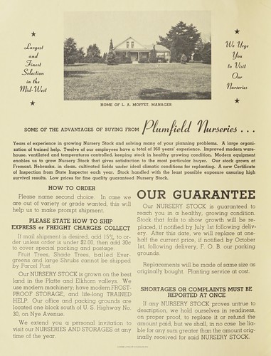 Cover for The Plumfield Nurseries, 1954