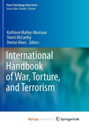 Cover for International Handbook of War, Torture, and Terrorism
