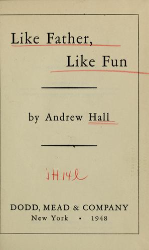 Cover for Like father, like fun