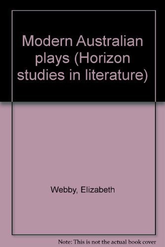 Cover for Modern Australian plays