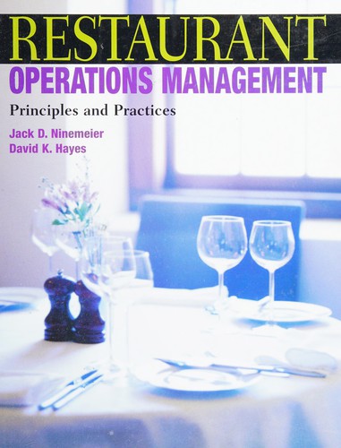 Cover for Restaurant operations management