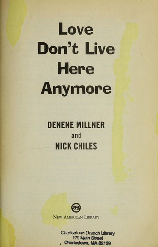 Cover for Love don't live here anymore