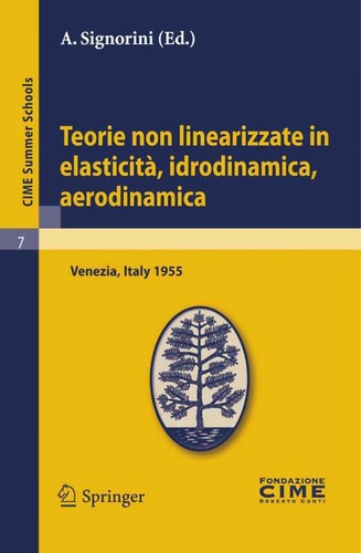 Cover for Teorie non linearizzate in elasticità, idrodinamica, aerodinamica