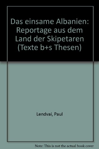 Cover for Das einsame Albanien