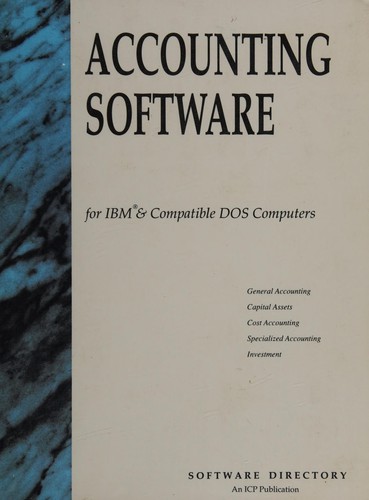 Cover for Accounting software directory for IBM & compatible DOS computers.