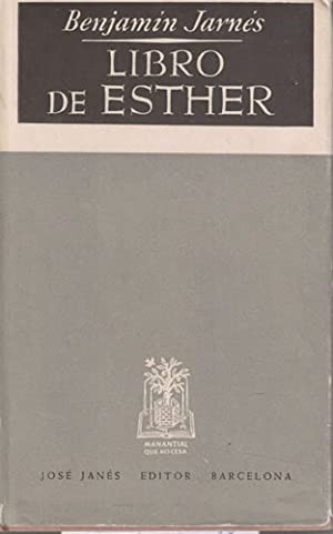 Cover for Libro de Esther.