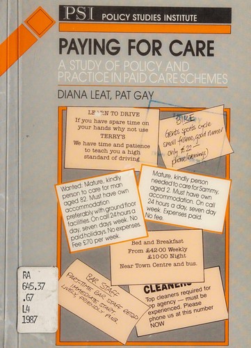 Cover for Paying for Care