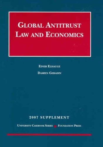 Cover for Global Antitrust Law and Economics, 2007 Supplement