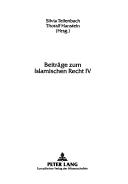 Cover for Beitrage Zum Islamischen Recht IV (Leipziger Beitrage Zur Orientforschung)