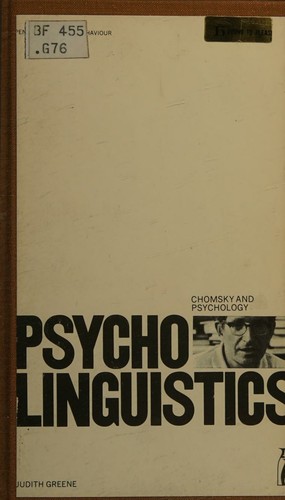 Cover for Psycholinguistics