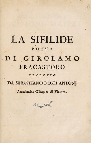 Cover for La sifilide