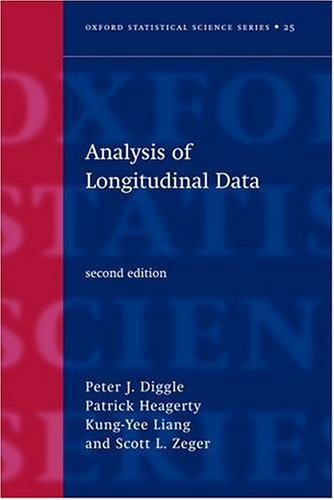Cover for Analysis of longitudinal data.
