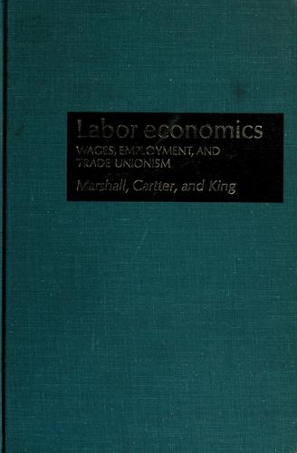 Cover for Labor economics