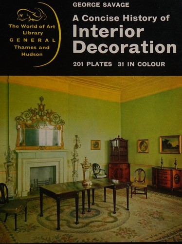 Cover for A concise history of interior decoration.